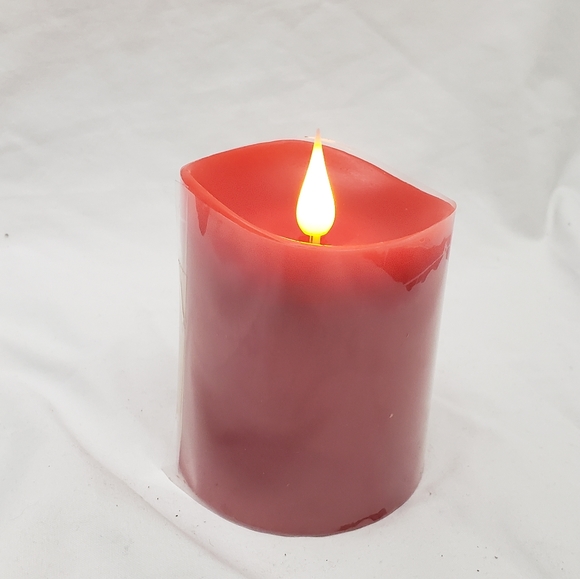 *1 Left* Red LED Candle 3x4 in - Picture 3 of 4